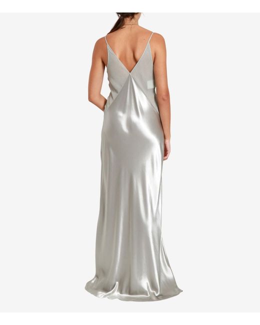 Alberta Ferretti White Kleider Grau