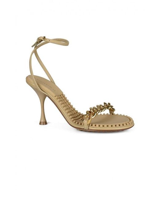 Bottega Veneta Metallic Dot Sandals