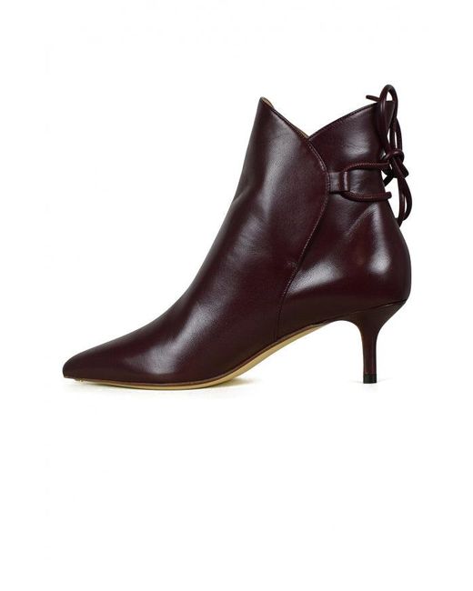 Francesco Russo Purple Leather Boots