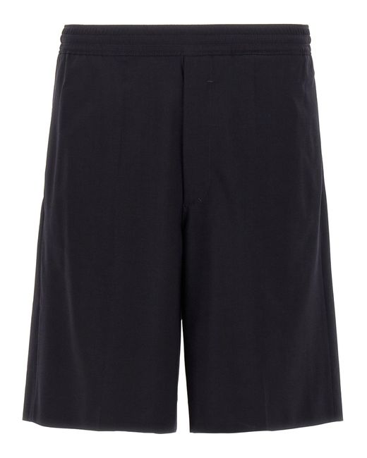 Givenchy Bermuda Shorts Van Wol-Popeline in het Blue voor heren