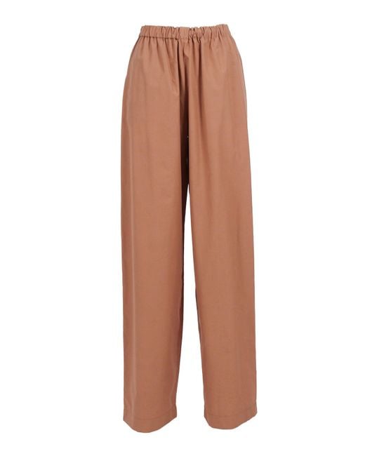 Fabiana Filippi Multicolor Poplin Pijama Trousers With Elastic Waistband