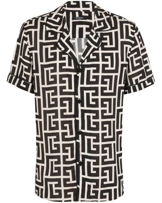 Balmain Shirts Ivoire in Black für Herren