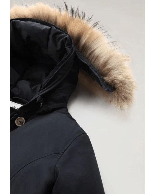 Woolrich Blue Parka Arctic Donna Cotone Blu/ Scuro