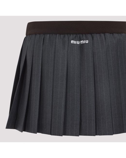 Miu Miu Minirok in het Black