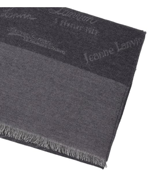 Lanvin Black Scarfs