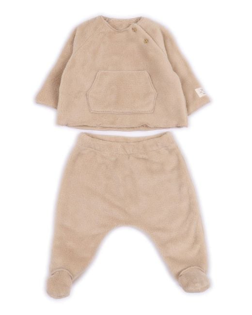 Teddy & Minou Natural Completo 2 Pz Felpa + Pantalone