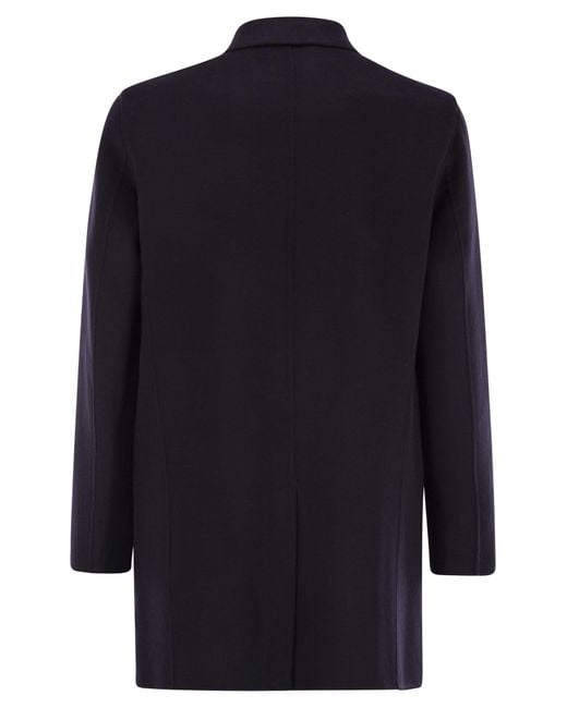 Paltò Blue Alfredo Wool Coat for men