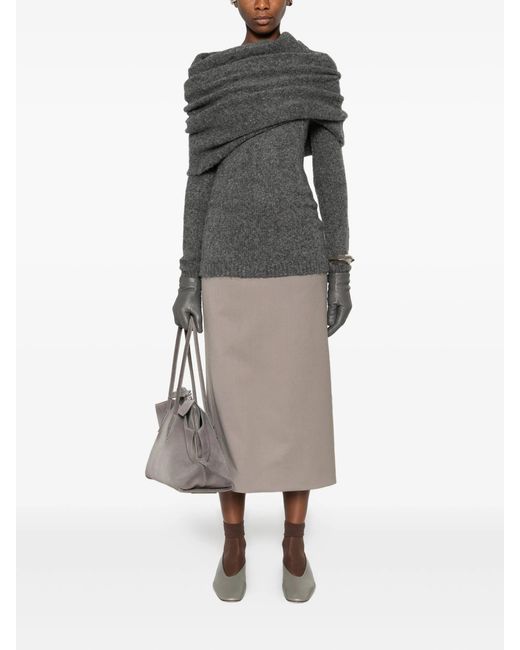 Entire studios Gray Bound Top Smoke