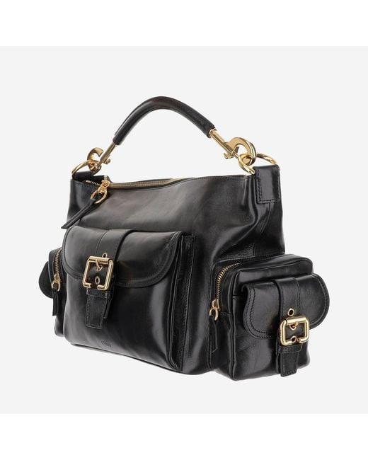 Chloé Black Shiny Leather Camera Bag