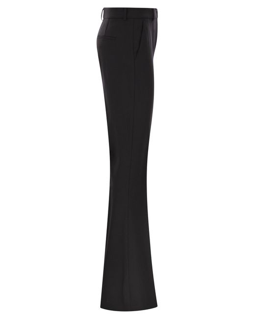 Sportmax Black Febe Taillierte Schlaghose