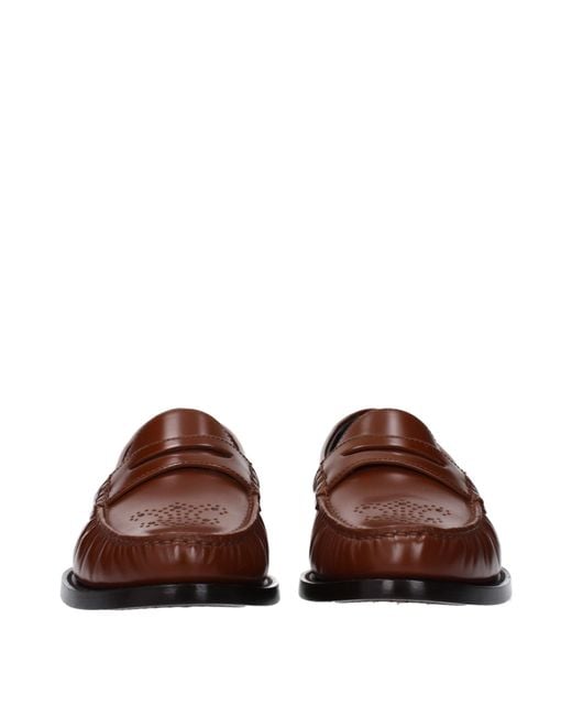 Céline Brown Mocassini Uomo Pelle Marrone/Tan