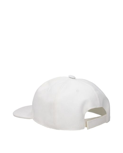 Stella McCartney White Cotton Cap (Baseball Hat)