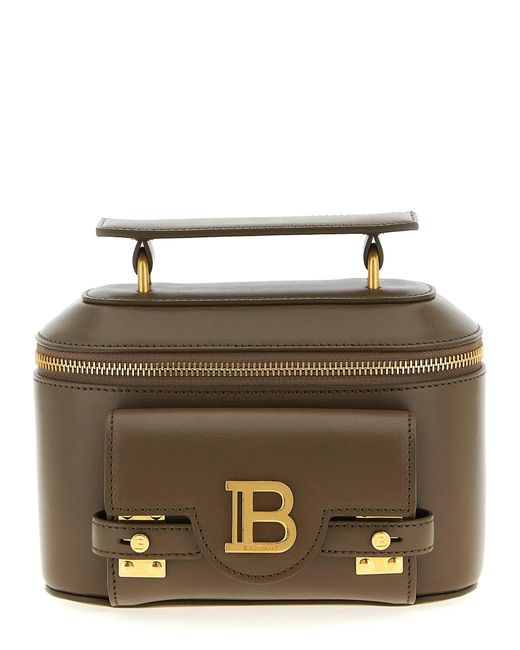 Balmain Brown 'B Buzz Eitelkeit' Handtasche