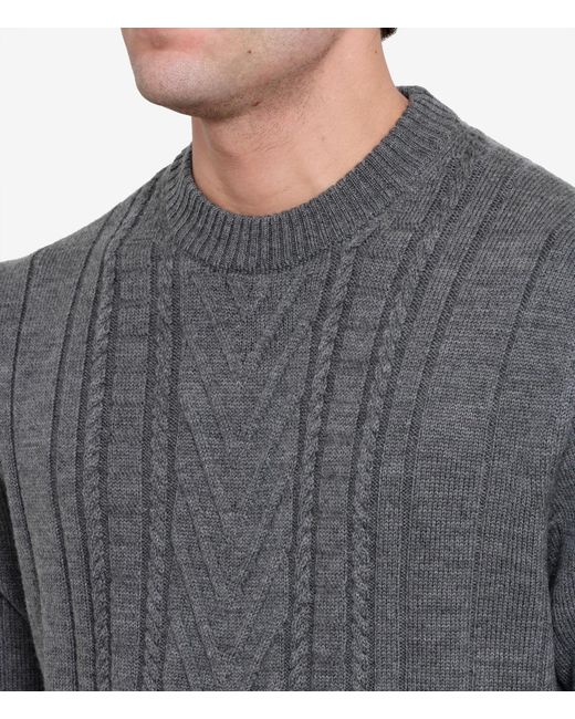 Paolo Pecora Gray Sweaters for men