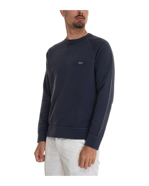 Fay Blue Sweaters for men