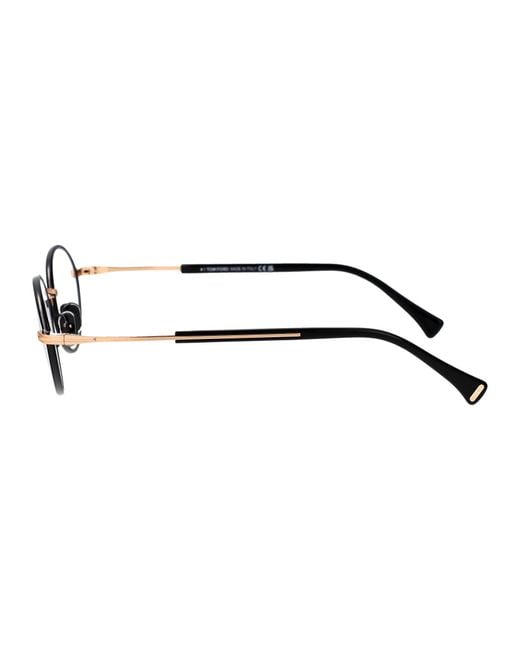Tom Ford Black Round Optical Ft5973 B 005 for men