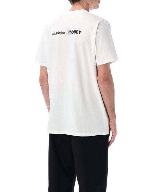 Obey White T Shirts And Polos for men