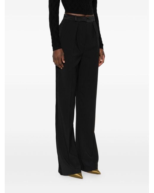Elisabetta Franchi Black Flared Beinhose