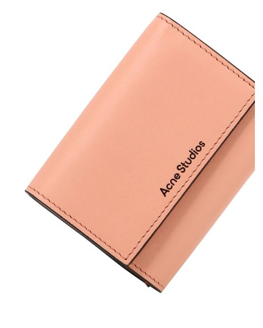 Acne Pink Brieftasche mit Logo