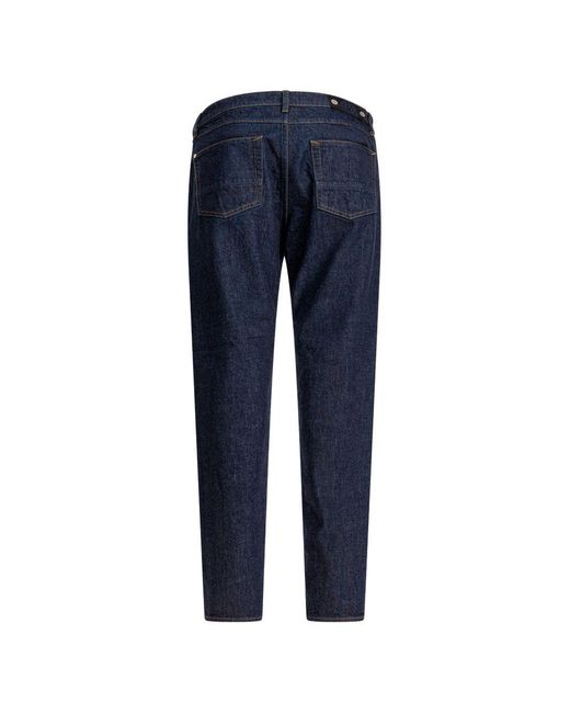Stone Island Blue Denim Cotton Jeans for men