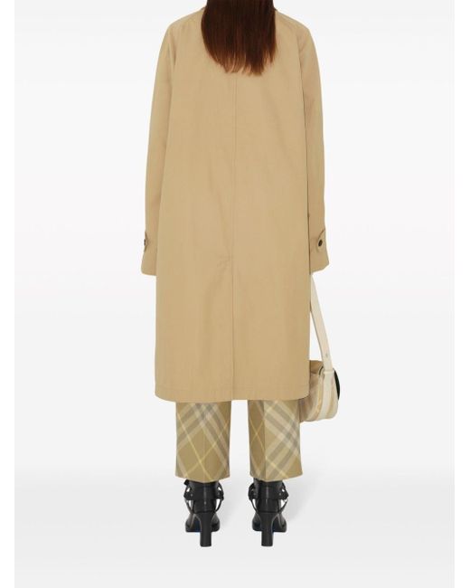 Burberry Natural Checked Wool Trousers
