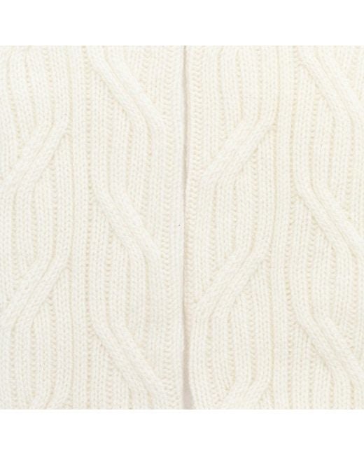 LA ROSE White Knitted Socks