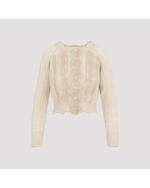 Ermanno Scervino Natural Cashmere Cardigan