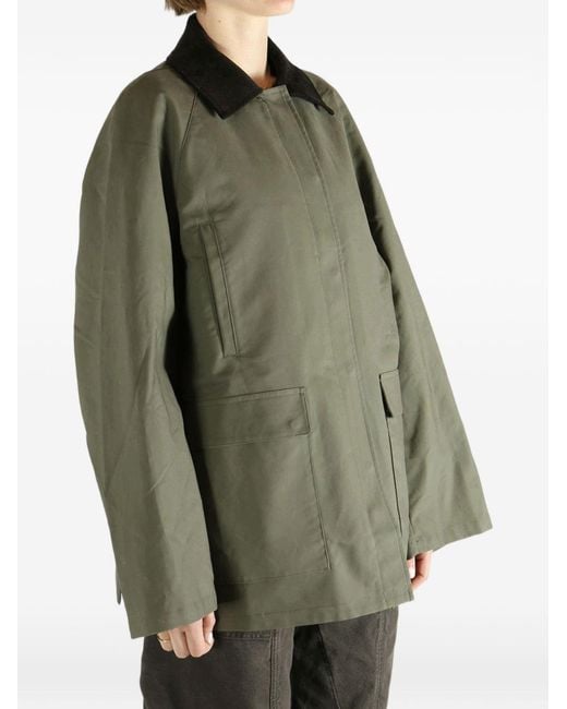 Totême Green Cotton Country Jacket