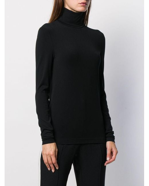 Wolford Aurora Lange Mouwen Top in het Black