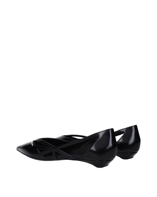 Prada Black Ballerine Donna Pelle Nero