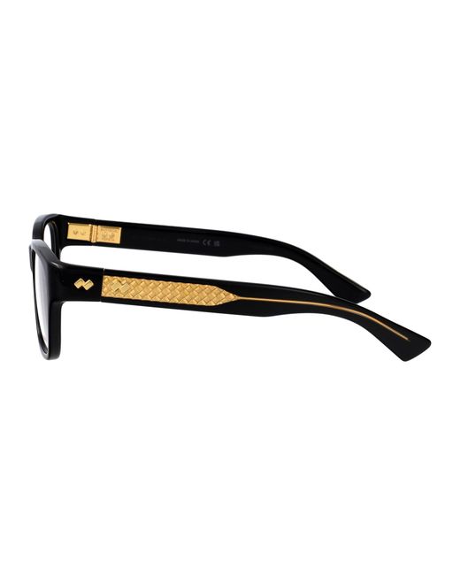 Bottega Veneta Black Transparent Recycled Acetate Glasses