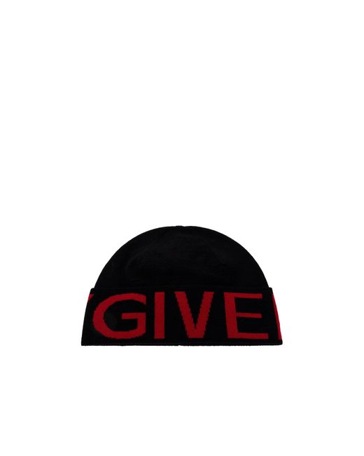 Givenchy Wool Logo Hat in het Black voor heren