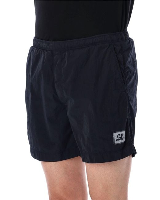C P Company Blue C.P. Company Beachwear Boxer Shorts