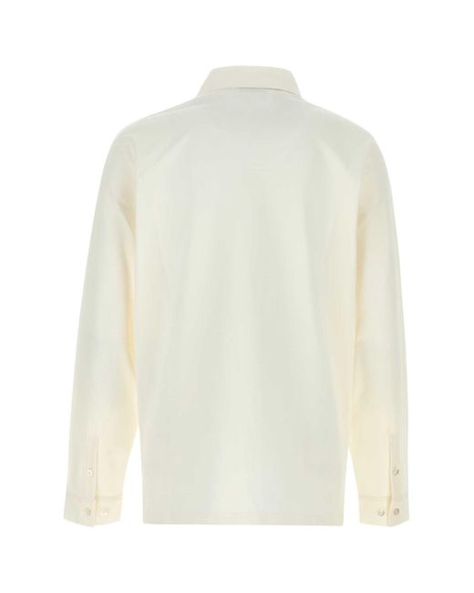 Gucci White Stretch Piquet Shirt