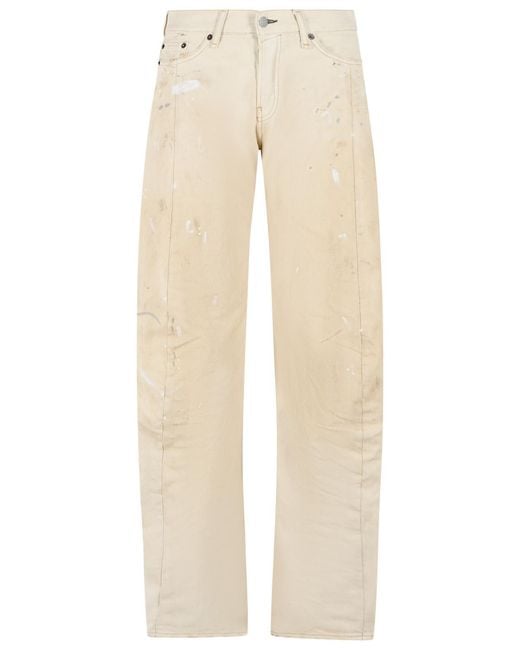 Acne Natural '2006 F' Loose Fit Cotton Jeans