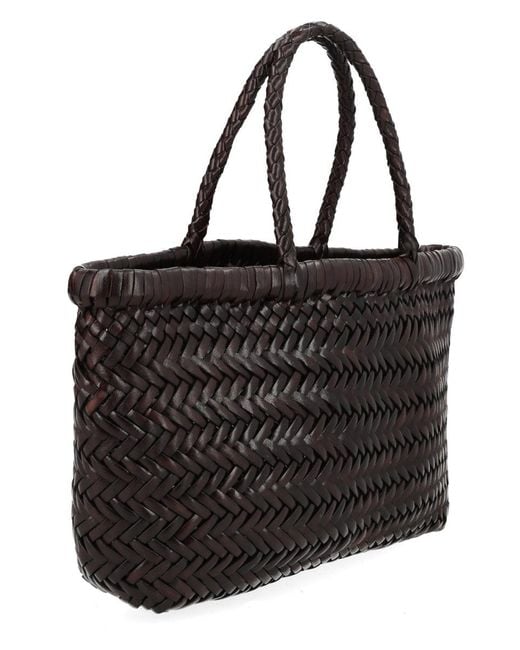 Dragon Diffusion Black Flat Gora Mini Handbag