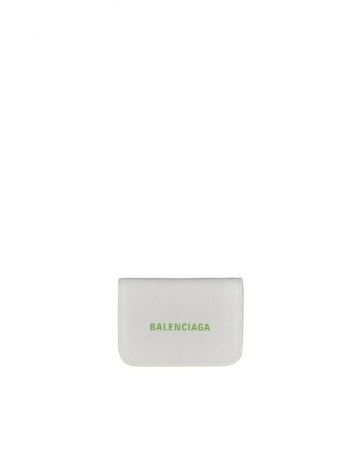Balenciaga White Wallet Cash Mini