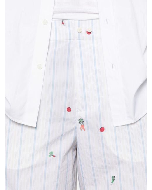 Jacquemus Le Short Calecon in het White