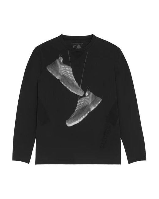 MM6 MAISON MARGIELA X SALOMON Black Mm6 Maison Margiela X Salomon X Salomon Graphic Print Sweatshirt