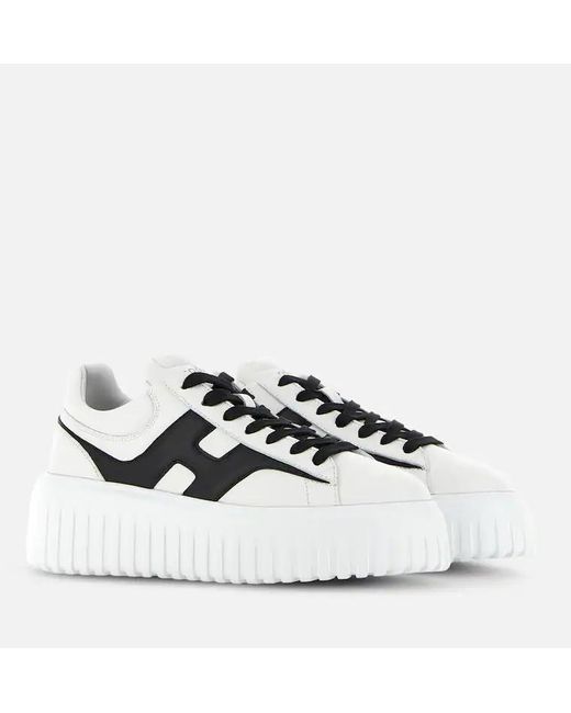 Hogan White H Stripes
