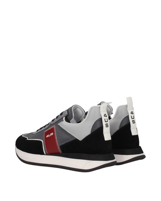 Cesare Paciotti Multicolor Sneakers 4Us Uomo Tessuto Grigio/Bordeaux for men