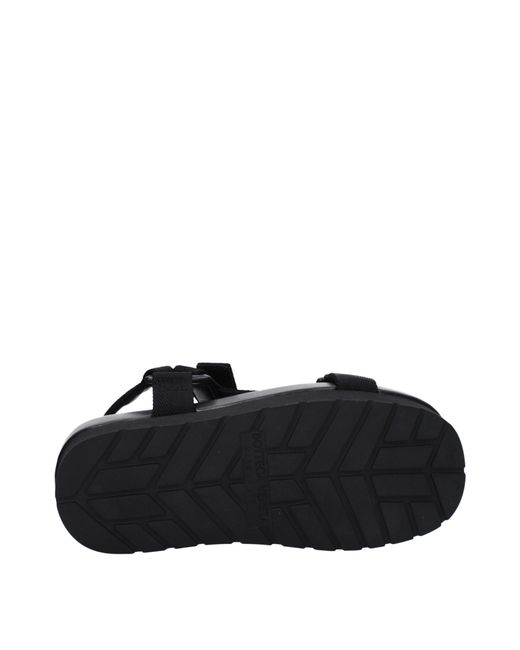 Bottega Veneta Black Sandali Donna Tessuto Nero for men