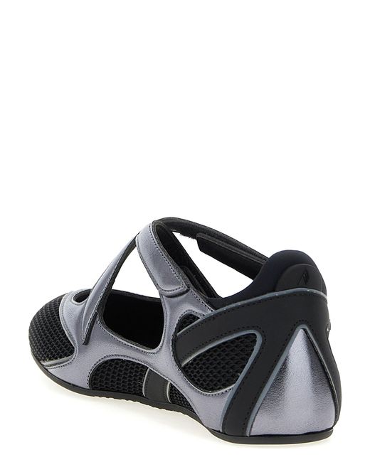 The Attico Black Der Attico 'Floor 01' Ballet Flats Flats