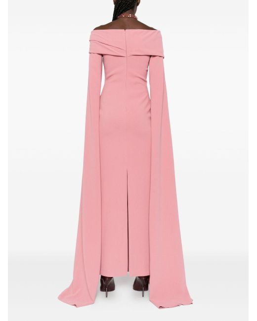 Solace London Pink Nuri Midi Dress