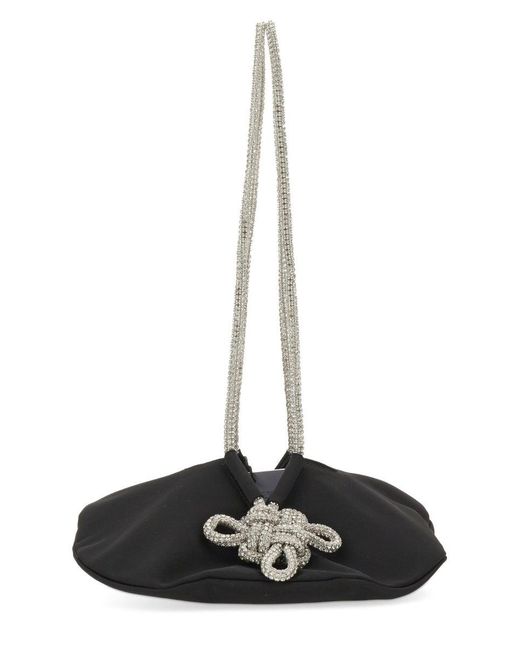 Kara Black Ufo Shoulder Bag
