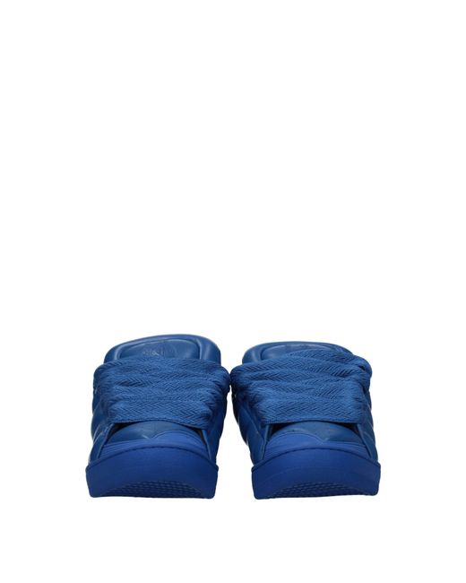 Lanvin Sneakers Curb xl Männer Leder blau in Blue für Herren