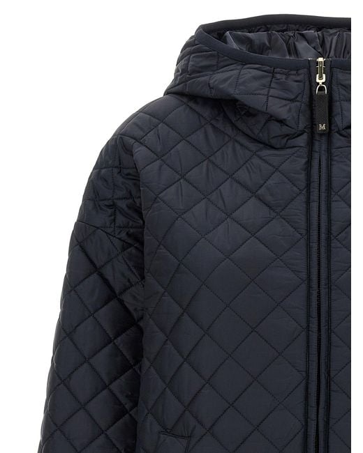 Max Mara Max Mara De Cube 'leo' Omkeerbare Jas in het Blue