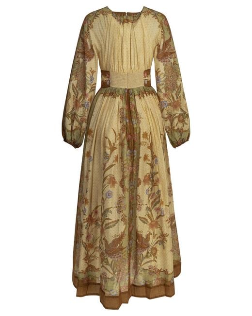 Zimmermann Natural "Indra" Long Dress