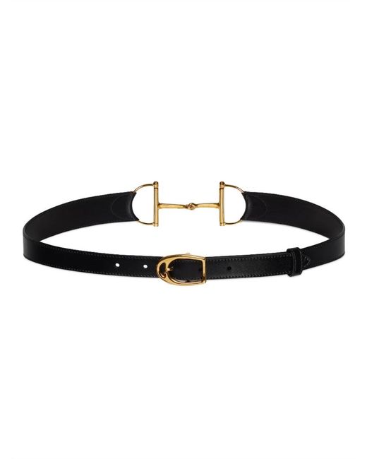 Gucci Black "Oversize" Clamp Belt