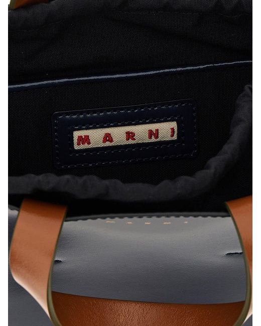 Marni 'museo' Mini Handtas in het Blue